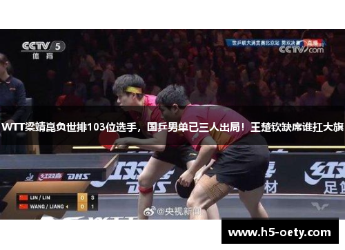 WTT梁靖崑负世排103位选手，国乒男单已三人出局！王楚钦缺席谁扛大旗